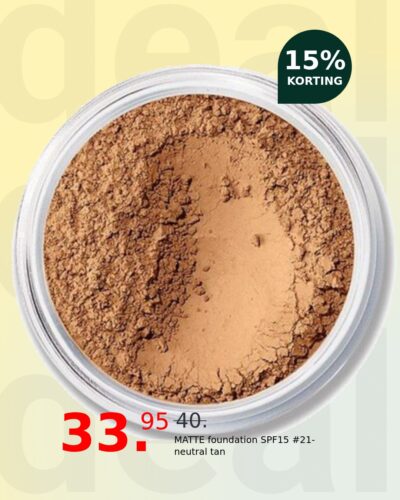 MATTE foundation SPF15 #21-neutral tan