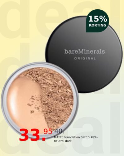 MATTE foundation SPF15 #24-neutral dark