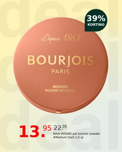 MAXI ROUND pot blusher powder #Medium Dark 2,5 gr
