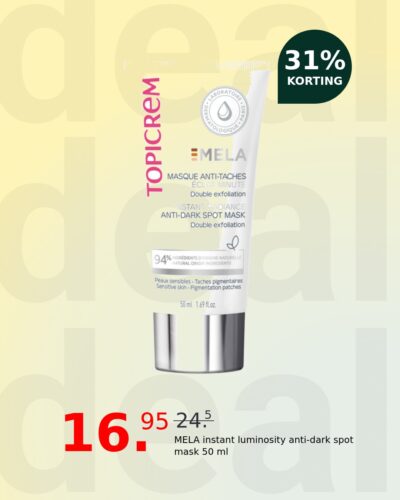 MELA instant luminosity anti-dark spot mask 50 ml