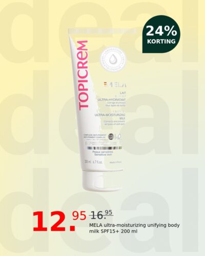 MELA ultra-moisturizing unifying body milk SPF15+ 200 ml
