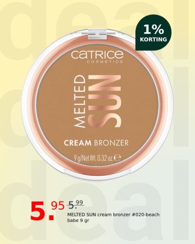 MELTED SUN cream bronzer #020-beach babe 9 gr