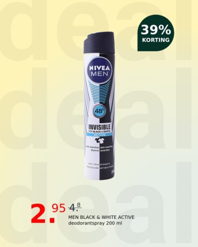 MEN BLACK & WHITE ACTIVE deodorantspray 200 ml