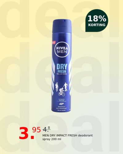 MEN DRY IMPACT FRESH deodorant spray 200 ml