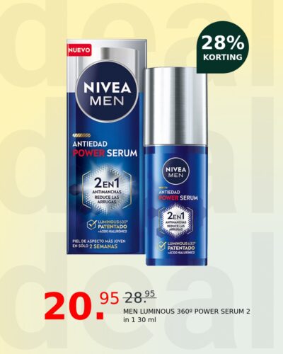 MEN LUMINOUS 360º POWER SERUM 2 in 1 30 ml