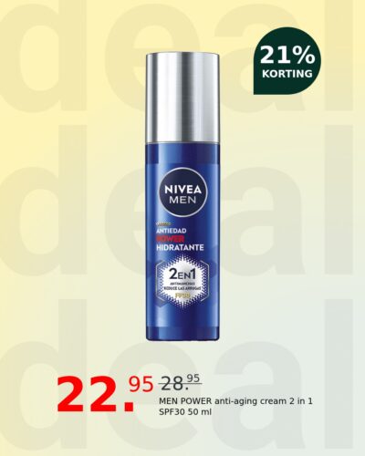 MEN POWER anti-aging cream 2 in 1 SPF30 50 ml
