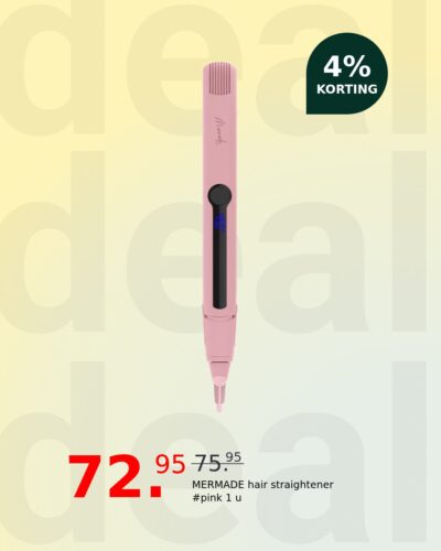 MERMADE hair straightener #pink 1 u
