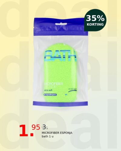 MICROFIBER ESPONJA bath 1 u