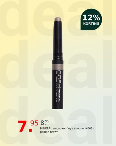 MINERAL waterproof eye shadow #002-golden brown