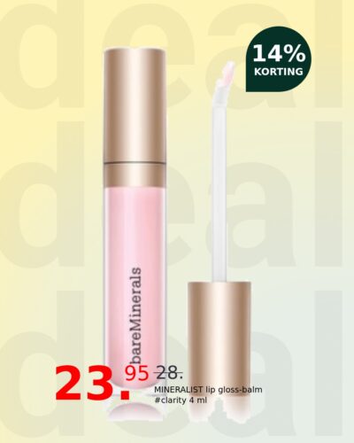 MINERALIST lip gloss-balm #clarity 4 ml