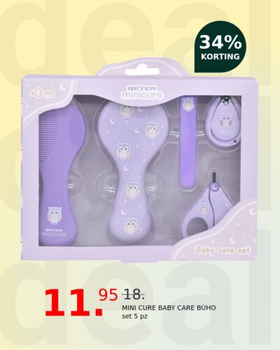 MINI CURE BABY CARE BÚHO set 5 pz
