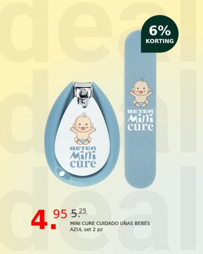 MINI CURE CUIDADO UÑAS BEBÉS AZUL set 2 pz