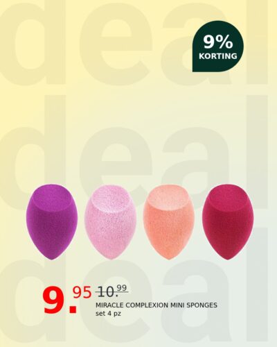 MIRACLE COMPLEXION MINI SPONGES set 4 pz