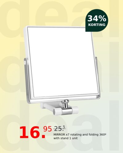 MIRROR x7 rotating and folding 360º with stand 1 unit