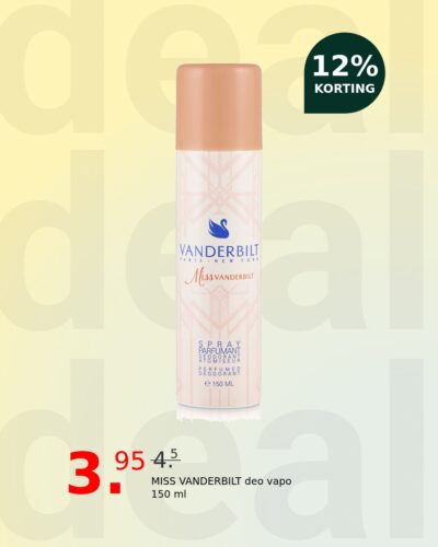MISS VANDERBILT deo vapo 150 ml