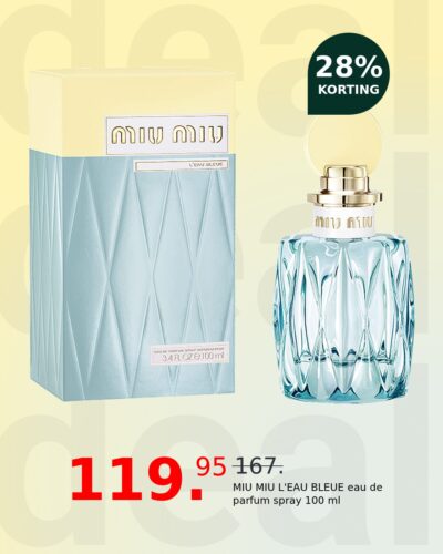 MIU MIU L'EAU BLEUE eau de parfum spray 100 ml