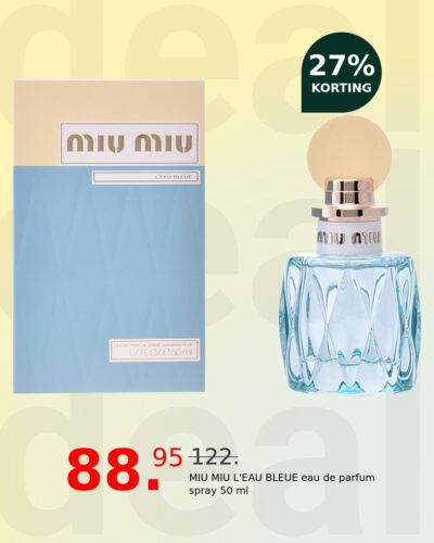 MIU MIU L'EAU BLEUE eau de parfum spray 50 ml