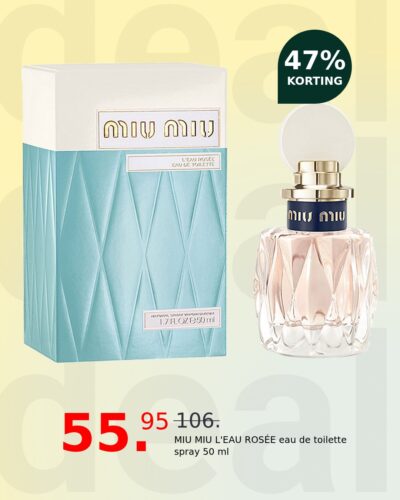 MIU MIU L'EAU ROSÉE eau de toilette spray 50 ml