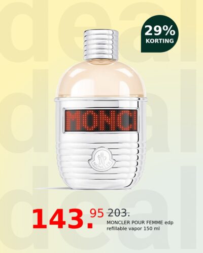 MONCLER POUR FEMME edp refillable vapor 150 ml