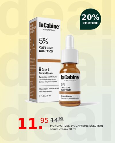 MONOACTIVES 5% CAFFEINE SOLUTION serum cream 30 ml