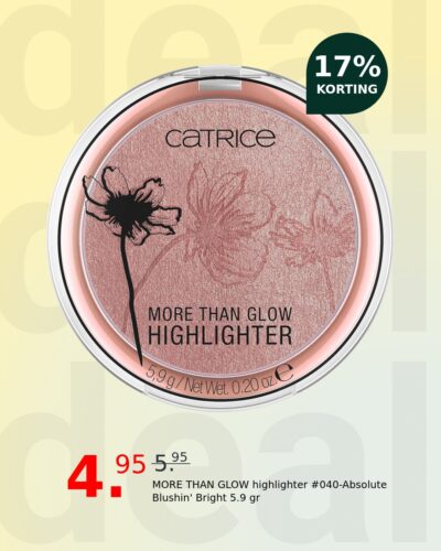 MORE THAN GLOW highlighter #040-Absolute Blushin' Bright 5.9 gr