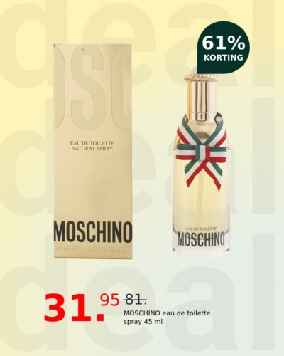 MOSCHINO eau de toilette spray 45 ml
