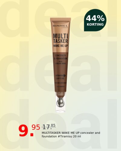 MULTITASKER WAKE ME UP concealer and foundation #Tiramisu 20 ml