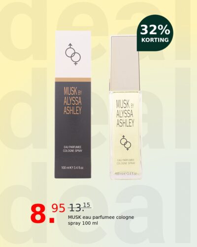 MUSK eau parfumee cologne spray 100 ml