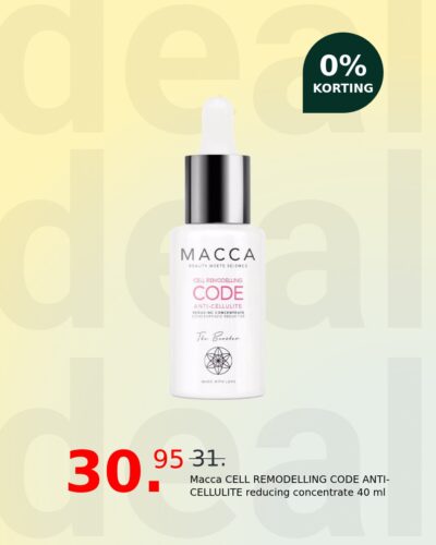 Macca CELL REMODELLING CODE ANTI-CELLULITE reducing concentrate 40 ml