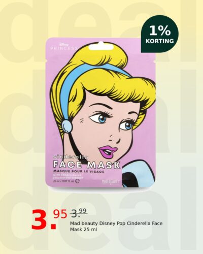 Mad beauty Disney Pop Cinderella Face Mask 25 ml