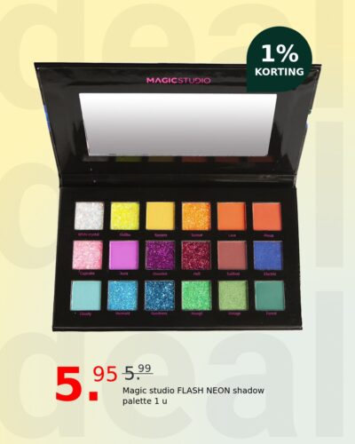 Magic studio FLASH NEON shadow palette 1 u