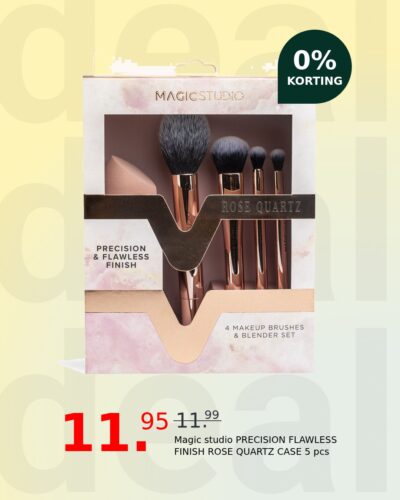 Magic studio PRECISION FLAWLESS FINISH ROSE QUARTZ CASE 5 pcs