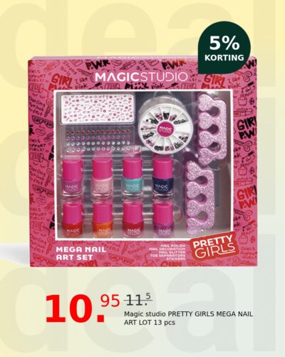 Magic studio PRETTY GIRLS MEGA NAIL ART LOT 13 pcs