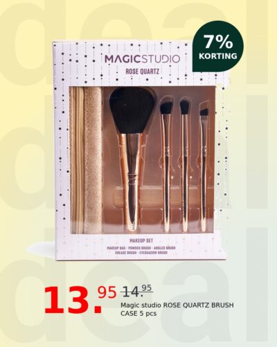 Magic studio ROSE QUARTZ BRUSH CASE 5 pcs