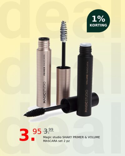 Magic studio SHAKY PRIMER & VOLUME MASCARA set 2 pz