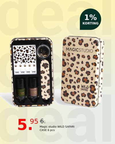Magic studio WILD SAFARI CASE 6 pcs