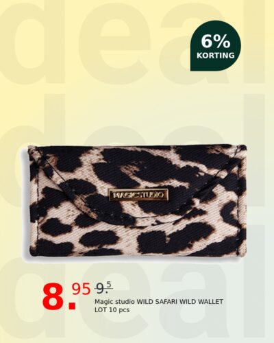 Magic studio WILD SAFARI WILD WALLET LOT 10 pcs