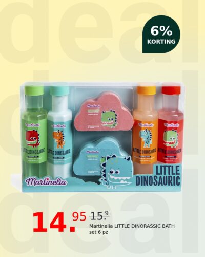 Martinelia LITTLE DINORASSIC BATH set 6 pz