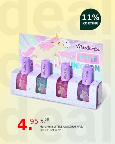 Martinelia LITTLE UNICORN NAIL POLISH set 4 pz