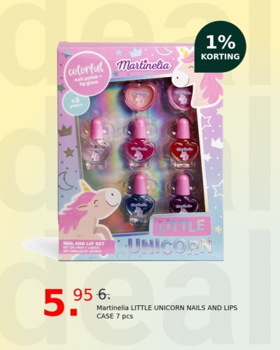 Martinelia LITTLE UNICORN NAILS AND LIPS CASE 7 pcs