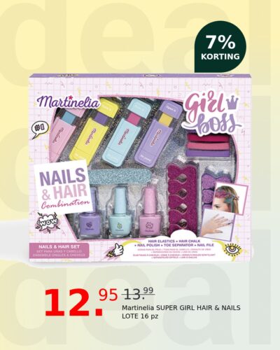 Martinelia SUPER GIRL HAIR & NAILS LOTE 16 pz