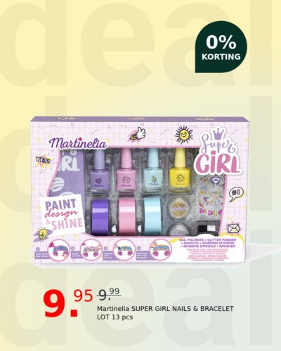 Martinelia SUPER GIRL NAILS & BRACELET LOT 13 pcs
