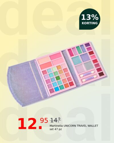 Martinelia UNICORN TRAVEL WALLET set 47 pz