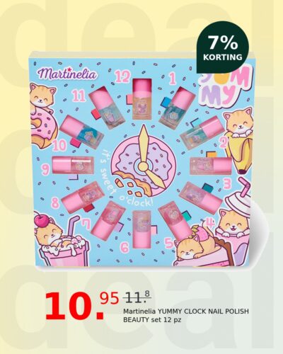 Martinelia YUMMY CLOCK NAIL POLISH BEAUTY set 12 pz