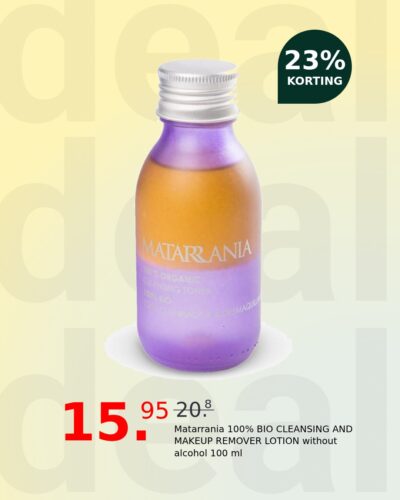Matarrania 100% BIO CLEANSING AND MAKEUP REMOVER LOTION without alcohol 100 ml