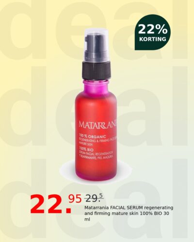 Matarrania FACIAL SERUM regenerating and firming mature skin 100% BIO 30 ml