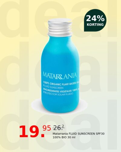 Matarrania FLUID SUNSCREEN SPF30 100% BIO 30 ml
