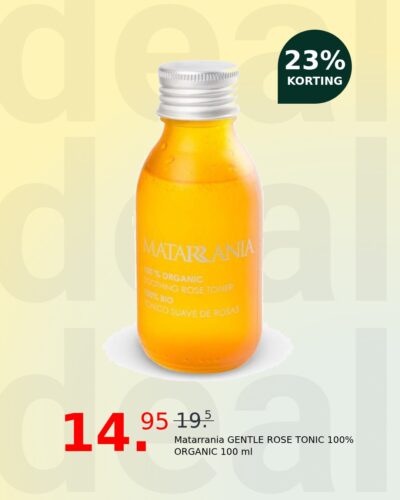 Matarrania GENTLE ROSE TONIC 100% ORGANIC 100 ml
