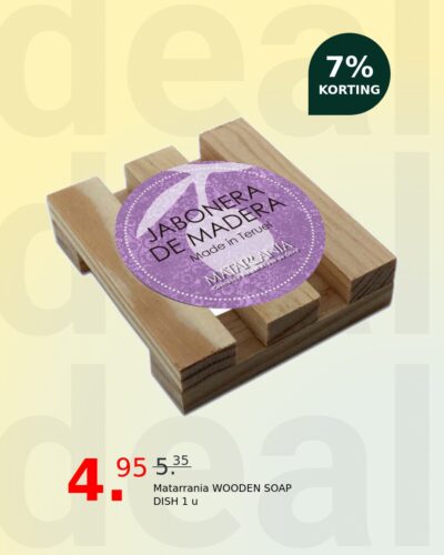 Matarrania WOODEN SOAP DISH 1 u