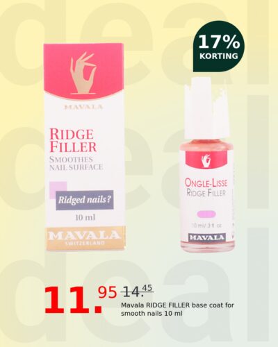 Mavala RIDGE FILLER base coat for smooth nails 10 ml
